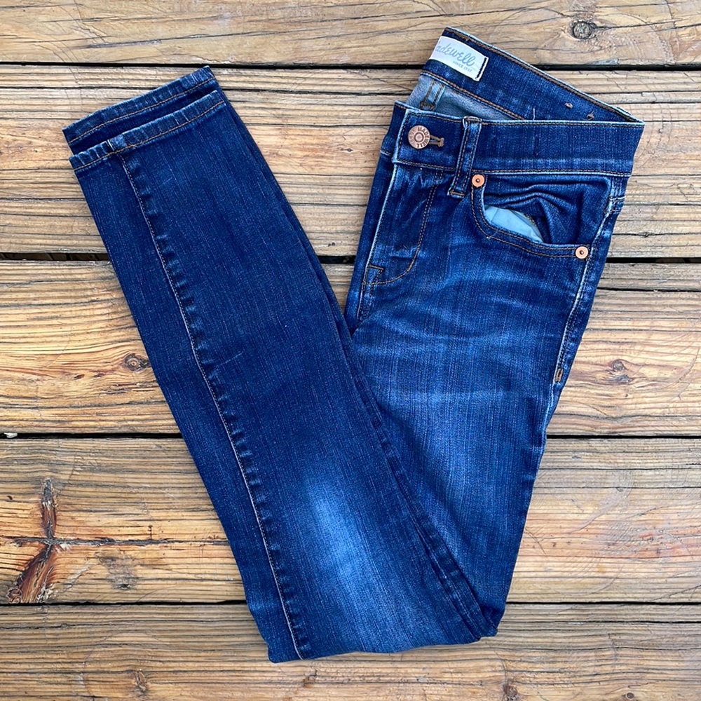 Madewell Dark Wash High-Rise Skinny Skinny Jeans